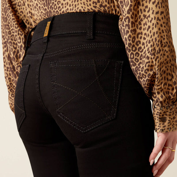 Ariat Ladies Perfect Rise Ella Boot Cut Jeans - Black - 10053533