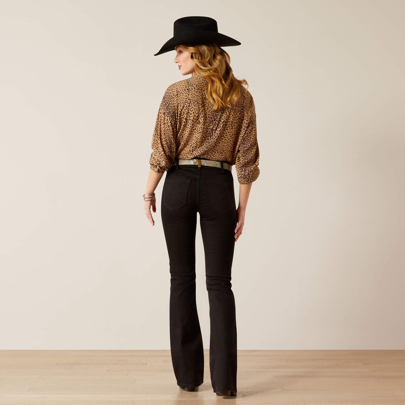 Ariat Ladies Perfect Rise Ella Boot Cut Jeans - Black - 10053533