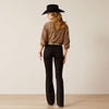 Ariat Ladies Perfect Rise Ella Boot Cut Jeans - Black - 10053533