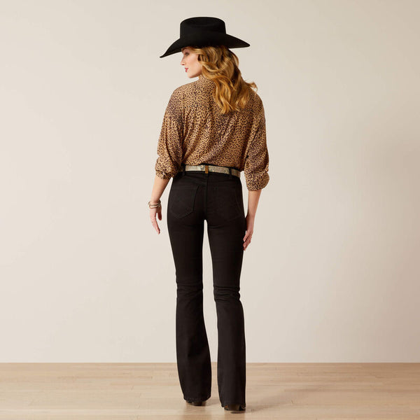 Ariat Ladies Perfect Rise Ella Boot Cut Jeans - Black - 10053533