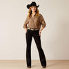Ariat Ladies Perfect Rise Ella Boot Cut Jeans - Black - 10053533