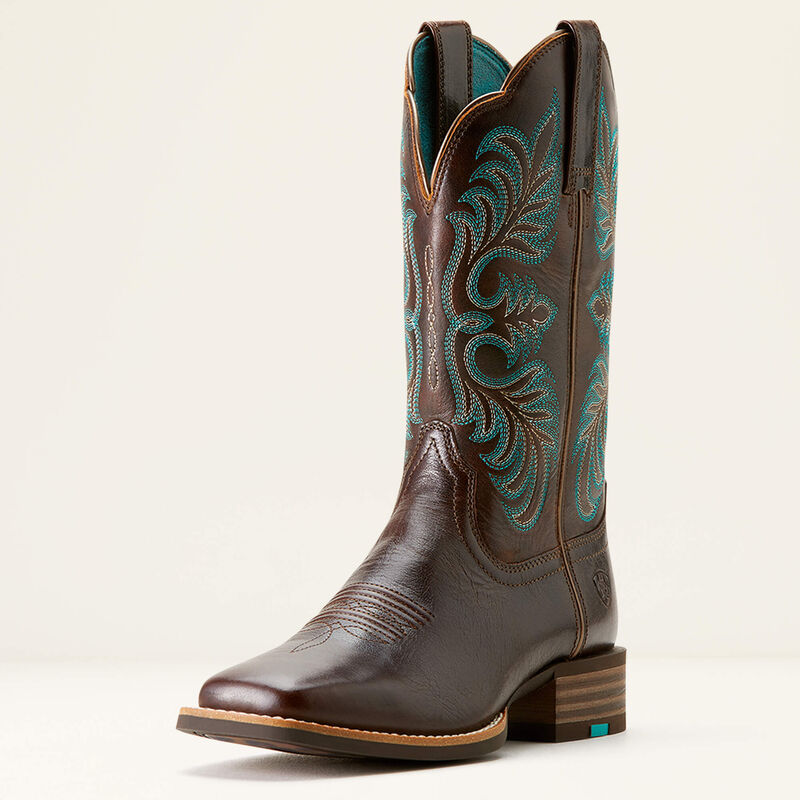 Ariat Ladies Gillete Western Boot - Arizona Brown / Marble Brown - 10053606