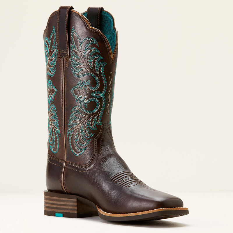 Ariat Ladies Gillete Western Boot - Arizona Brown / Marble Brown - 10053606