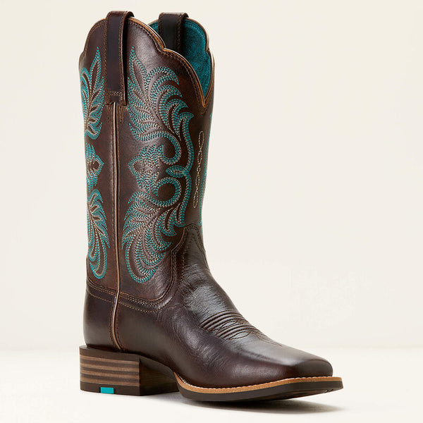 Ariat Ladies Gillete Western Boot - Arizona Brown / Marble Brown - 10053606