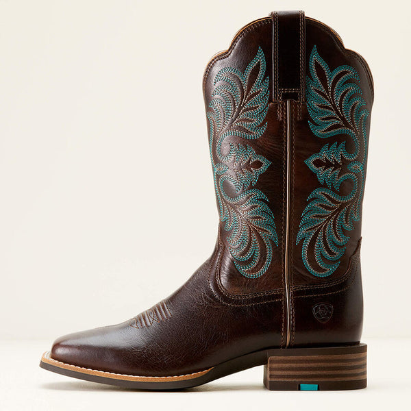 Ariat Ladies Gillete Western Boot - Arizona Brown / Marble Brown - 10053606
