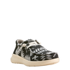 Ariat Men's Hilo Black & White Flannel Blanket Slip On Shoe - 10053751