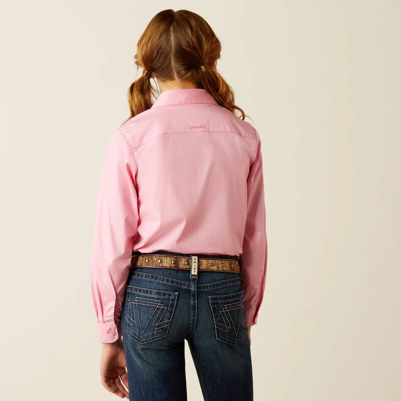 Ariat Girls Team Kirby Long Sleeve Button-Down Western Shirt - 10053943