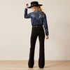 Ariat Ladies High Rise Dixie Slim Trouser Jeans - Black - 10054301