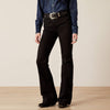 Ariat Ladies High Rise Dixie Slim Trouser Jeans - Black - 10054301