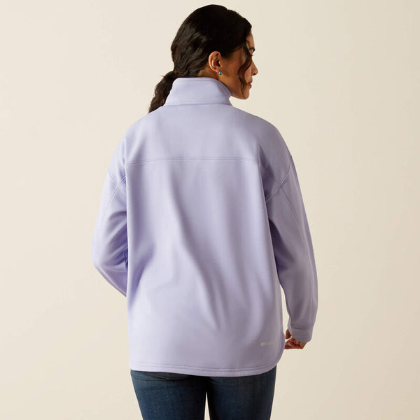 Ariat Ladies Breeze Logo 1/2 Zip Sweatshirt - Sweet Lavender - 10054498