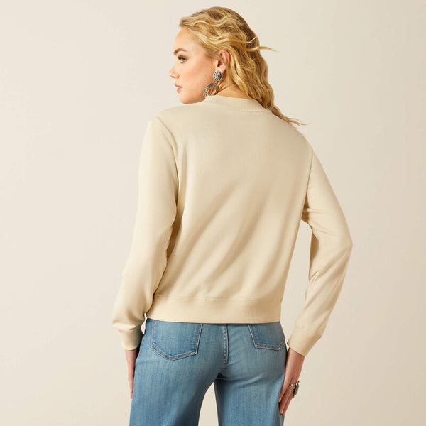 Ariat Ladies Essential Crew Sweatshirt - Summer Sand - 10054499