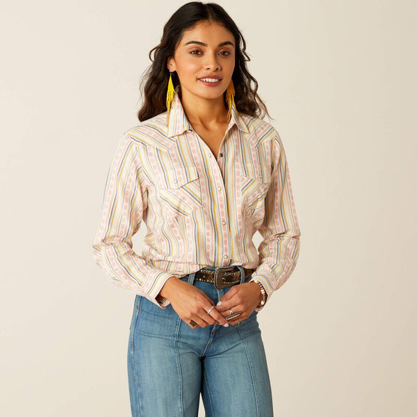 Ariat Ladies Alyssa Shirt - Carnation Dobby - 10054777