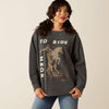 Ariat Ladies Oversized Crew Sweatshirt - Heather Charcoal - 10055291
