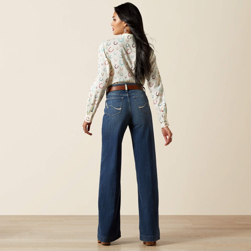 Ariat Ladies Ultra High Rise Rosalie Wide Leg Jean - 10061724