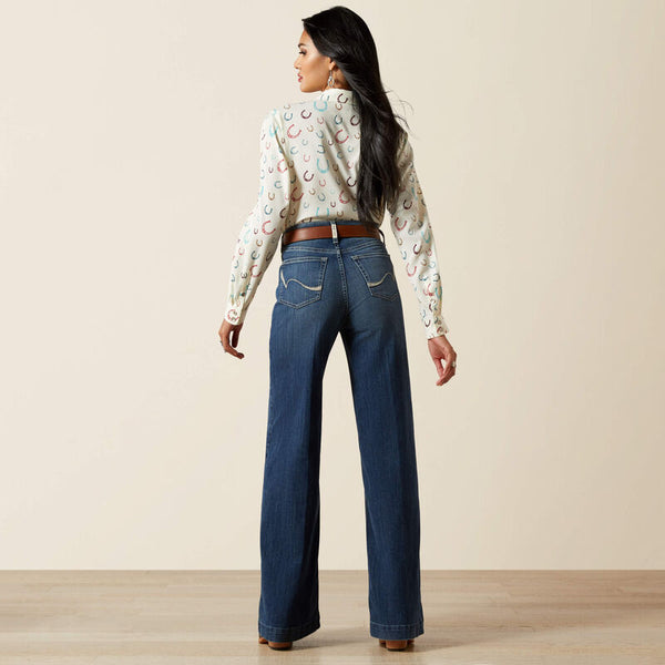 Ariat Ladies Ultra High Rise Rosalie Wide Leg Jean - 10061724