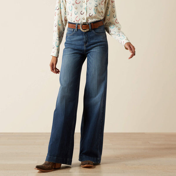 Ariat Ladies Ultra High Rise Rosalie Wide Leg Jean - 10061724
