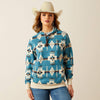 Ariat Ladies Logo 2.0 Hoodie - Agave Southwest Print - 10062292