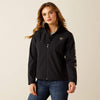 Ariat Ladies Logo Softshell Concealed Carry Jacket - Black & Southwest Minimal Print - 10062308