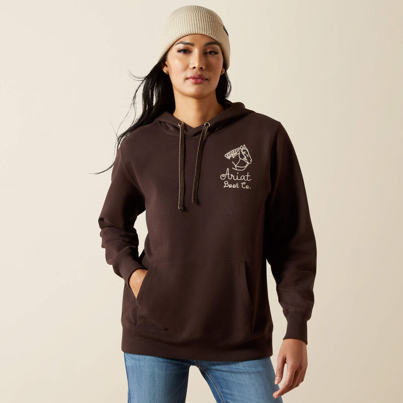 Ariat Ladies Stitch Hoodie - Mole - 10062313