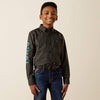 Ariat Boys Team Philbert Classic Fit Shirt - Black/Teal - 10062397