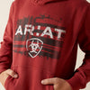 Ariat Boy's Liquid Stamp Flag Hoodie - Brick Red - 10062462