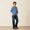 Ariat Boy's Sun Valley Circle Hoodie - Coronet Blue - 10062463