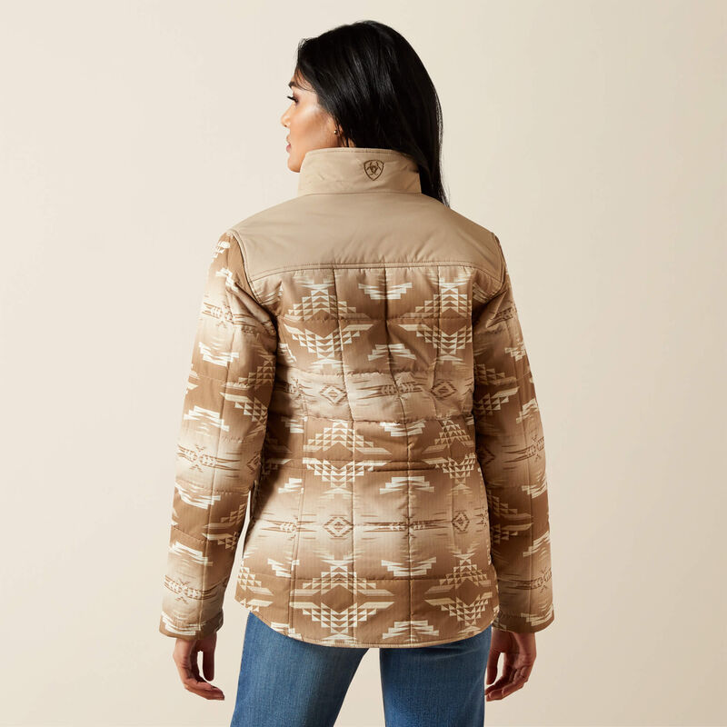 Ariat Ladies Crius Insulated Jacket - Savannah Tan/Dune Print - 10062550