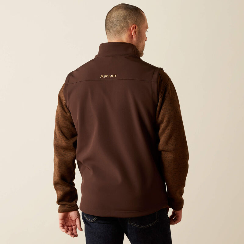 Ariat Men's Vernon Softshell Vest - Coffee Bean - 10062601