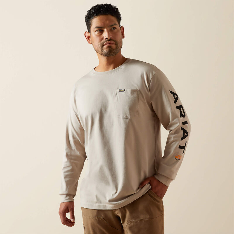 Ariat Men's Rebar Cotton Strong Standard Logo Pocket T-Shirt 10062756