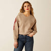 Ariat Ladies Tatonka Sweatshirt - Brown Heather - 10062798