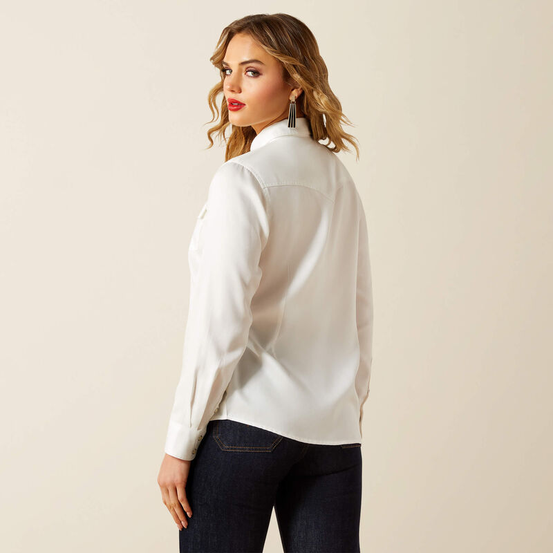 Ariat Ladies Timeless Western Shirt - Cloud Dancer - 10062834