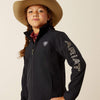 Ariat Girls Logo Softshell Jacket - Black/Southwest Minimal Print - 10062867