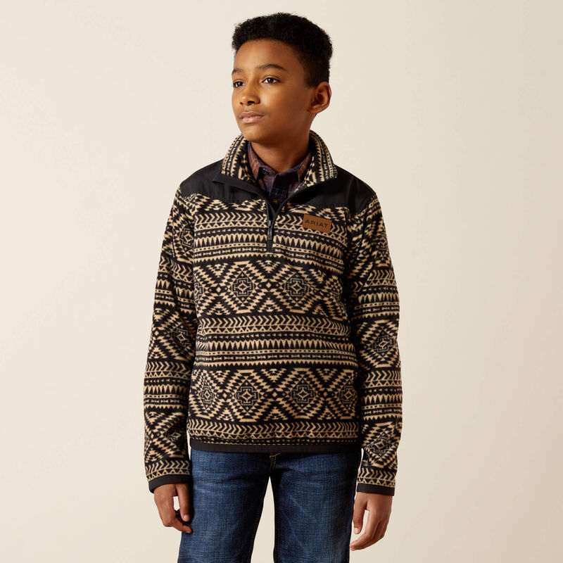Ariat Boy's Basis Sweatshirt - Black Southwest - 10063765