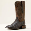 Ariat Men's Full Quill Ostrich Classic Cash Square Toe Boot - Brown - 10063775