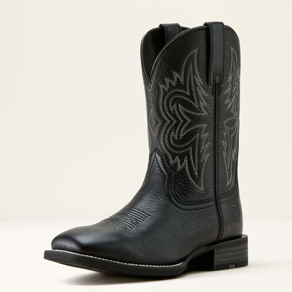 Ariat Men's Western Big Rig Wide Square Toe Cowboy Boot - Black - 10063870