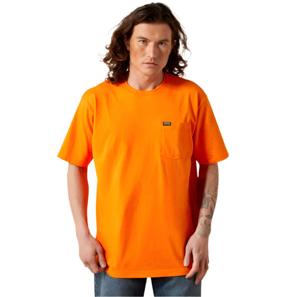 Rebar Cotton Strong Standard Pocket T-Shirt - Safety Orange - 10064015