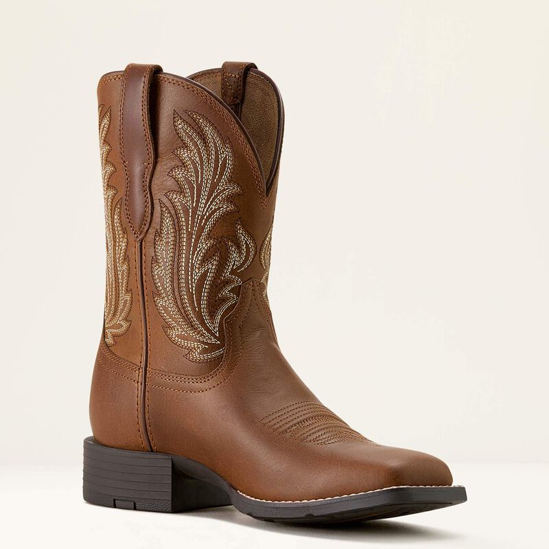 Ariat Ladies Round Up Filly Wide Square Toe Western Boot 10064074
