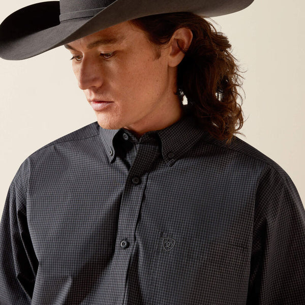 Ariat Mens Black Pro Series Thorin Fitted Shirt-10065849
