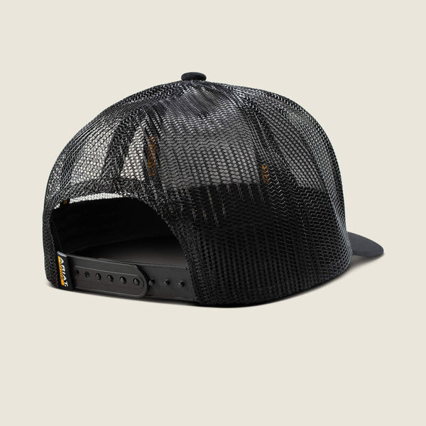 Ariat Work Hard Live Free Patch Black Ball Cap - A290001801