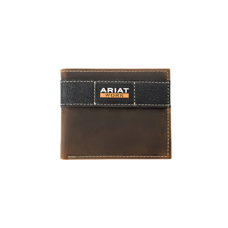 Ariat Rodeo Work Canvas Brown Bi-Fold Wallet - A3400202