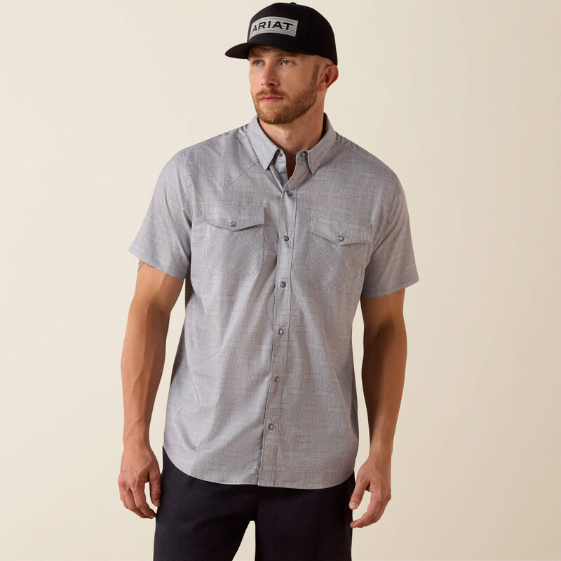 Ariat Printed VentTEK Western Fitted Snap Shirt 10071044