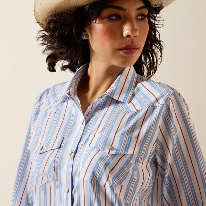 Ariat Ladies Multicolor Stripe VentTEK Shirt-10071066