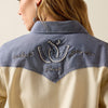Ariat Summer Sand Chambray Horseshoe Western Snap Shirt-10071104