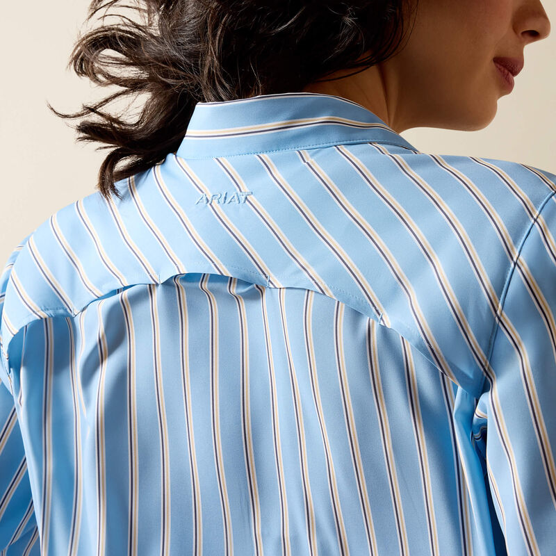 Ariat Ladies Blissful Blueirattan Stripe VentTEK Shirt-10071141