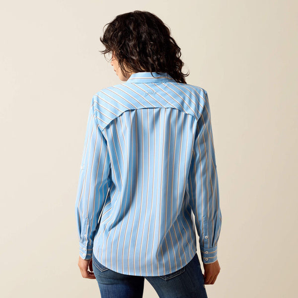 Ariat Ladies Blissful Blueirattan Stripe VentTEK Shirt-10071141
