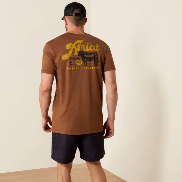 Ariat Mens BBQ Smoke Classic Fit TShirt-10071197