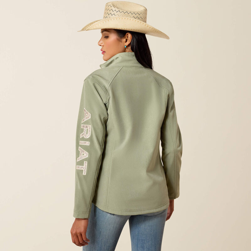 Ariat Ladies Sea Spray Heather Logo Softshell Print Jacket-10071203