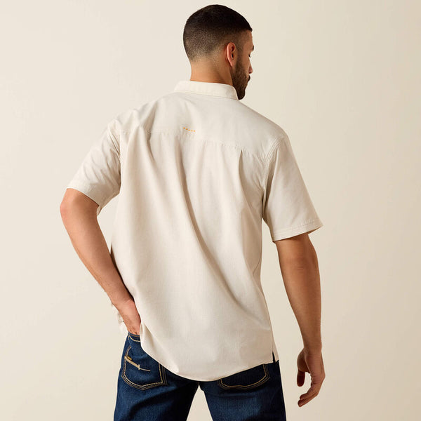 Ariat Men's Rebar Made Tough 360 Airflow Work Shirt - Moonbeam - 10071438