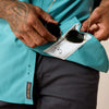 Ariat Men's Rebar Made Tough 360 Airflow Work Shirt - Teal - 10071439