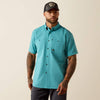 Ariat Men's Rebar Made Tough 360 Airflow Work Shirt - Teal - 10071439